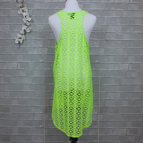 Retro Steve Madden Neon Mesh Swimsuit Coverup - Picture 4 of 6